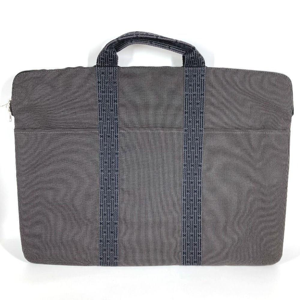 Hermes Handbag Flat Big Business Bag Canvas Gray — view 2
