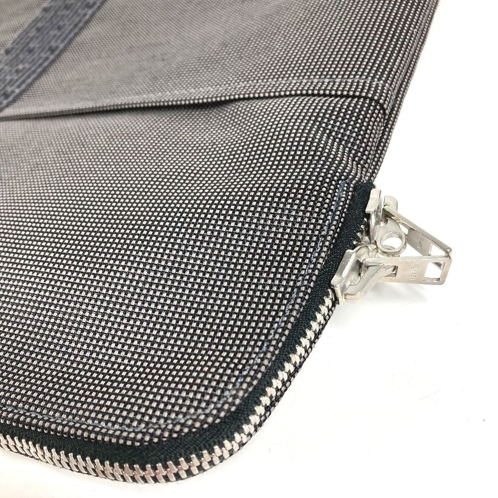 Hermes Handbag Flat Big Business Bag Canvas Gray — view 4