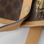 Celine Macadam Shoulder Bag Leather Brown — view 9