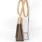 Celine Macadam Shoulder Bag Leather Brown — view 3