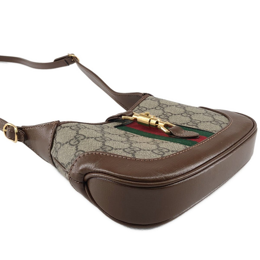 Gucci Jackie GG Supreme Shoulder Bag Beige — view 7