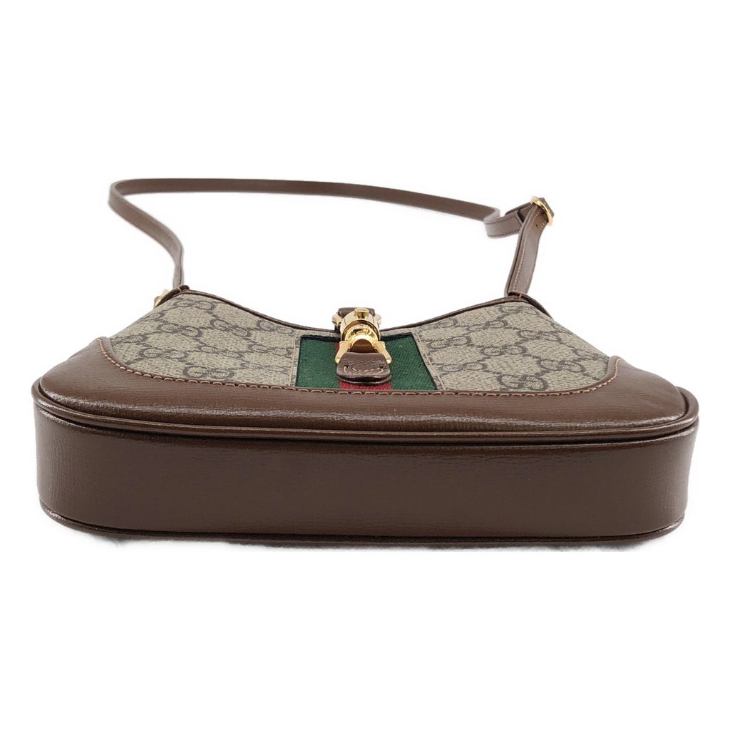 Gucci Jackie GG Supreme Shoulder Bag Beige — view 6