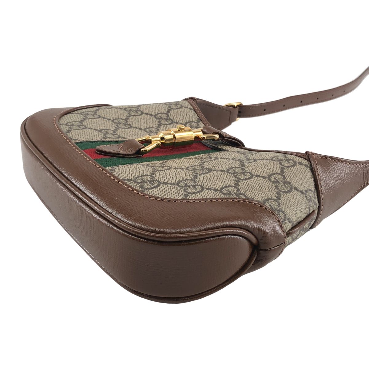 Gucci Jackie GG Supreme Shoulder Bag Beige — view 8