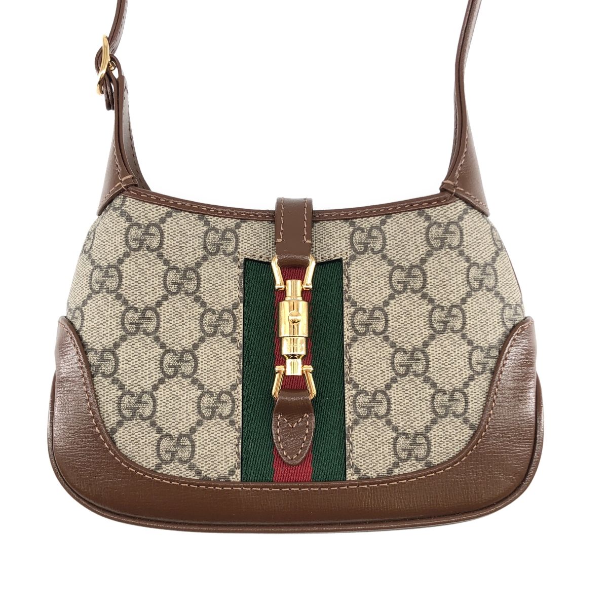 Gucci Jackie GG Supreme Shoulder Bag Beige — view 3