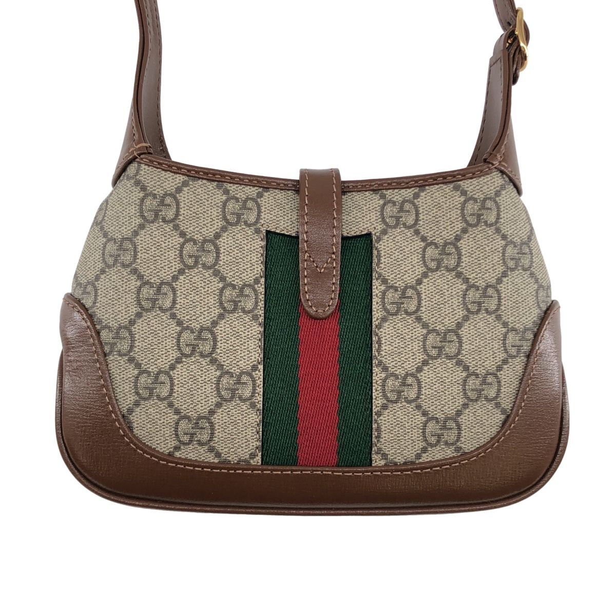 Gucci Jackie GG Supreme Shoulder Bag Beige — view 4