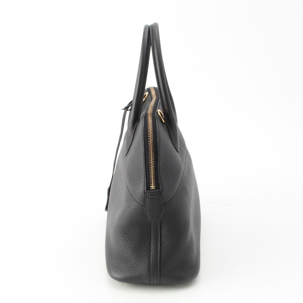 Hermes Bolide 31 Taurillon Clemence Gold Handbag 2-Way Shoulder Noir Black — view 3
