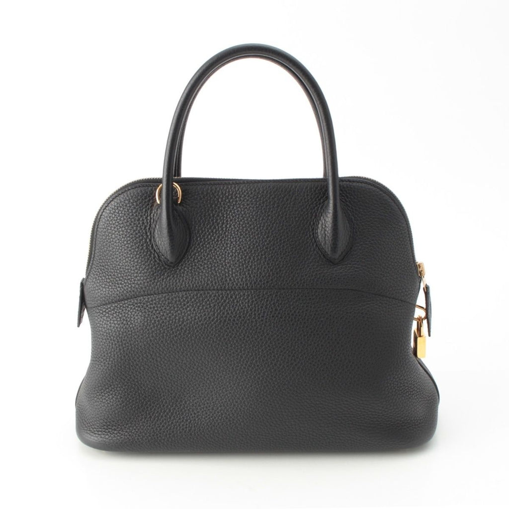 Hermes Bolide 31 Taurillon Clemence Gold Handbag 2-Way Shoulder Noir Black — view 4