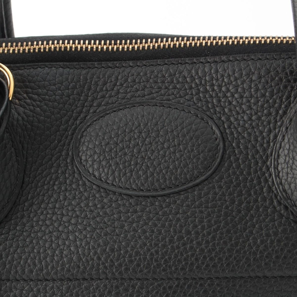 Hermes Bolide 31 Taurillon Clemence Gold Handbag 2-Way Shoulder Noir Black — view 8