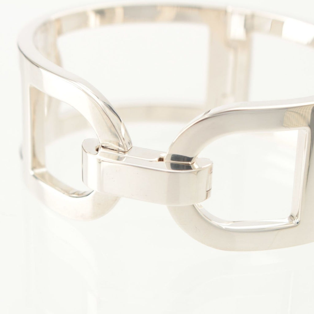 Hermes 925 Chaine D'ancre Bangle Bracelet Silver — view 6