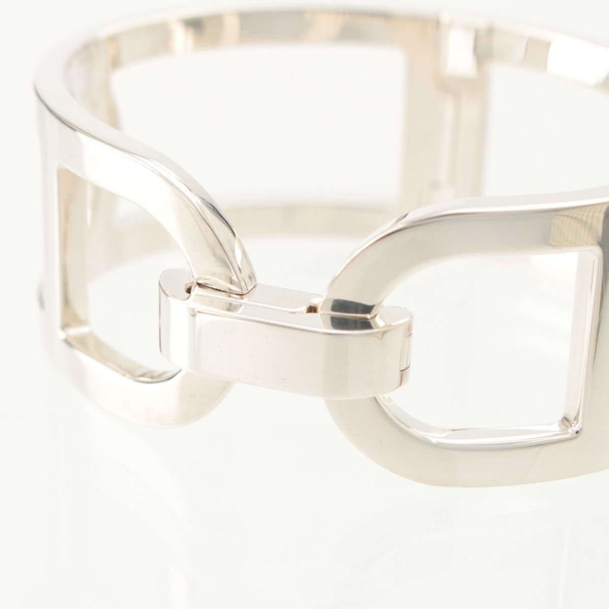 Hermes 925 Chaine D'ancre Bangle Bracelet Silver — view 6