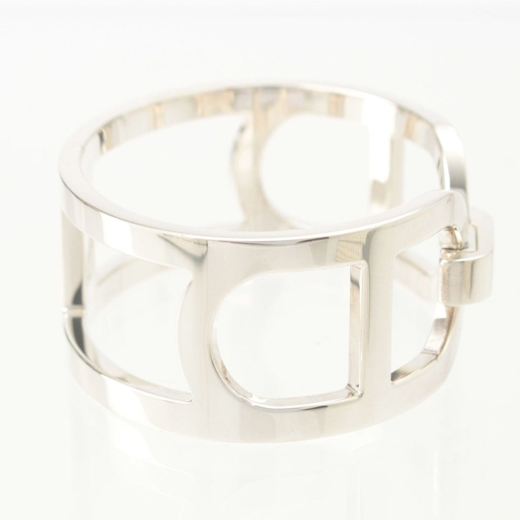 Hermes 925 Chaine D'ancre Bangle Bracelet Silver — view 4