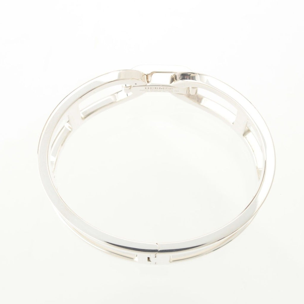 Hermes 925 Chaine D'ancre Bangle Bracelet Silver — view 5