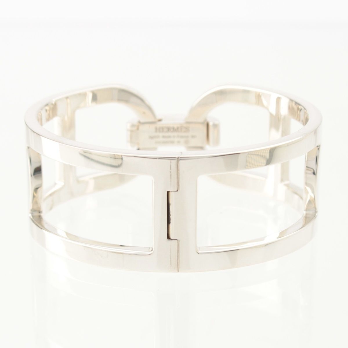 Hermes 925 Chaine D'ancre Bangle Bracelet Silver — view 3