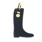Hermes Boot Motif Pendant Necklace Gold Black — view 2