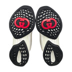 Gucci Sneakers GG Logo 34.5 Leather White Pink Green — view 6