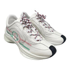Gucci Sneakers GG Logo 34.5 Leather White Pink Green — view 2