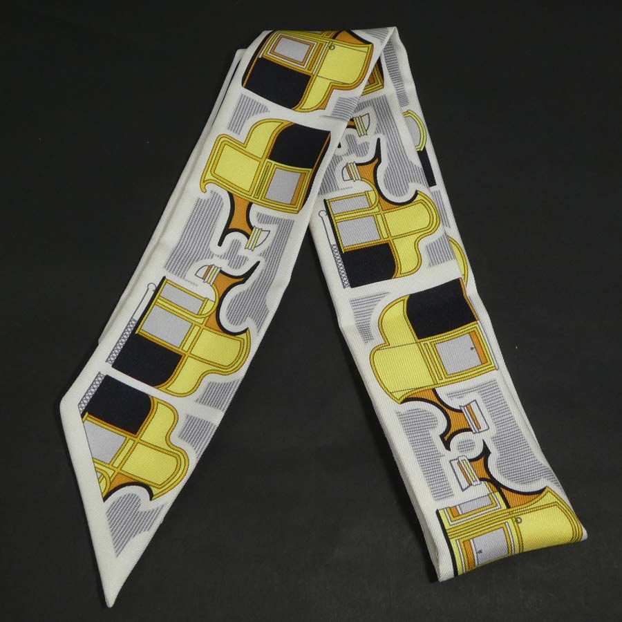 Hermes Scarf Twirly Scarves White — view 5