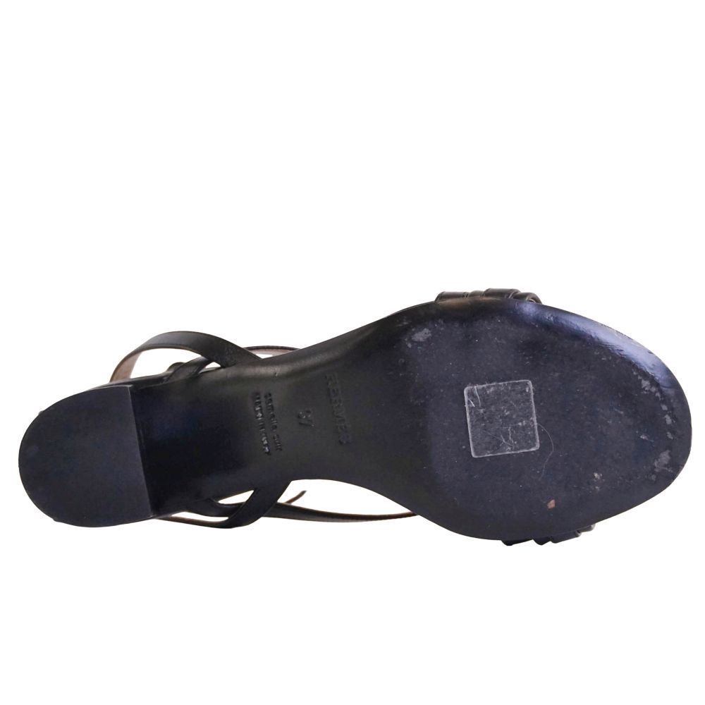 Hermes Sandals Strap Collier de Chien Leather Shoes — view 8