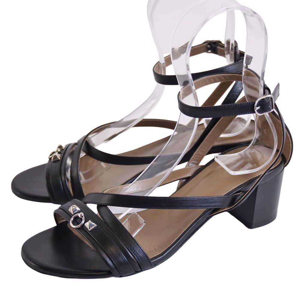 Hermes Sandals Strap Collier de Chien Leather Shoes — view 2