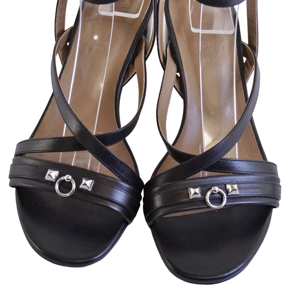 Hermes Sandals Strap Collier de Chien Leather Shoes — view 3