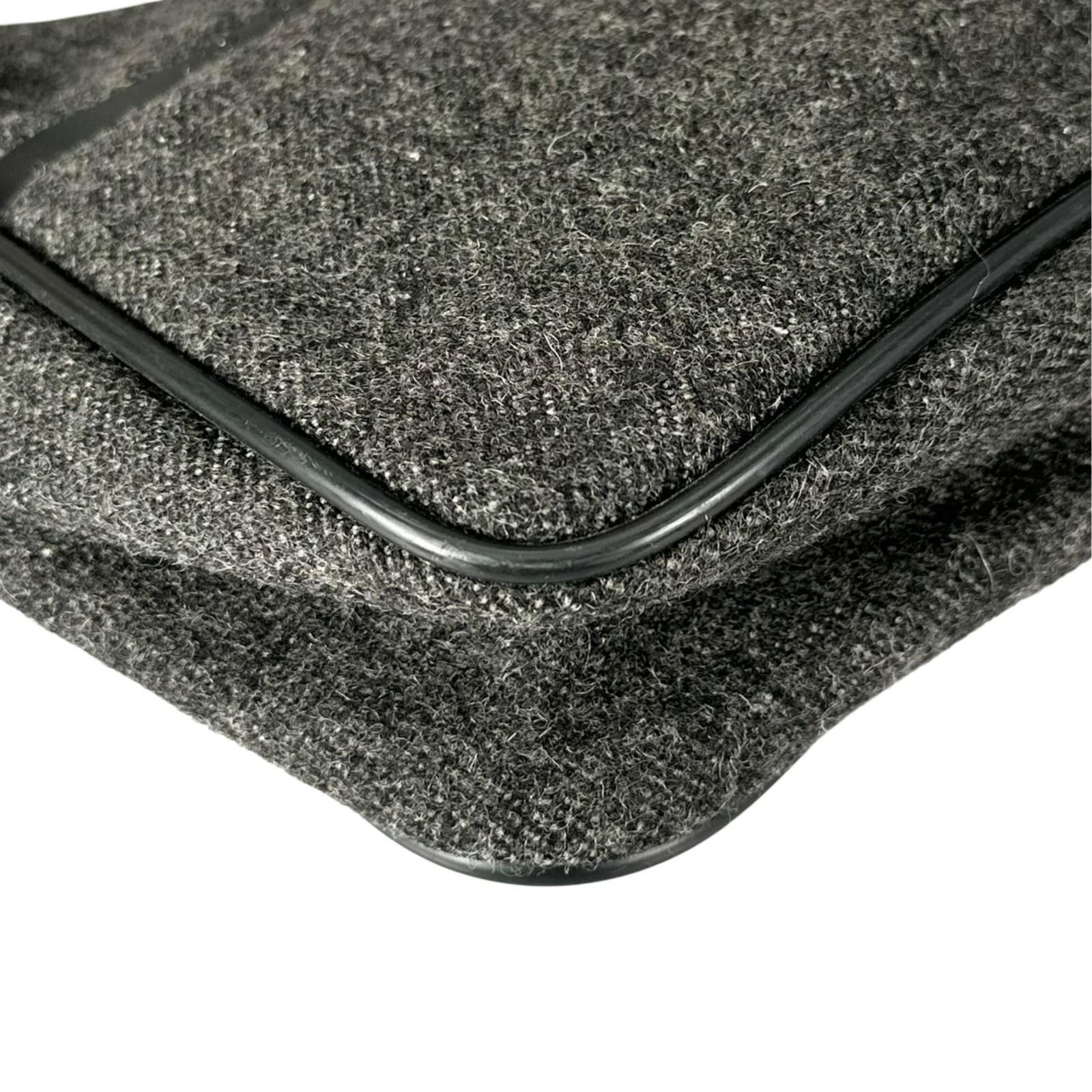 Prada Tote Bag Wool Gray — view 7