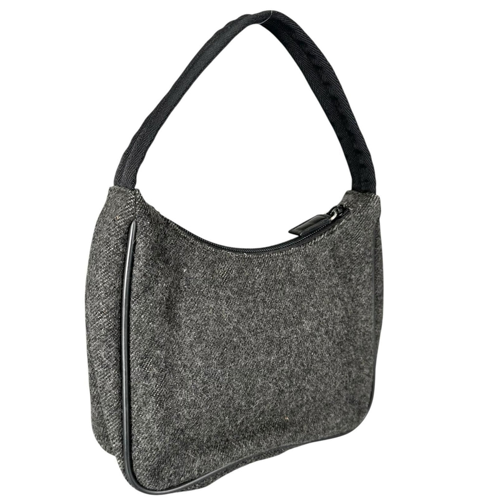 Prada Tote Bag Wool Gray — view 2