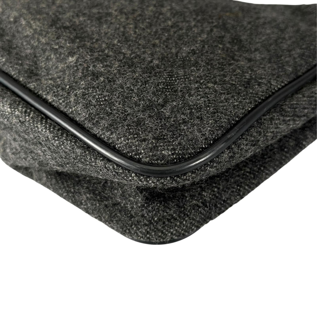 Prada Tote Bag Wool Gray — view 8