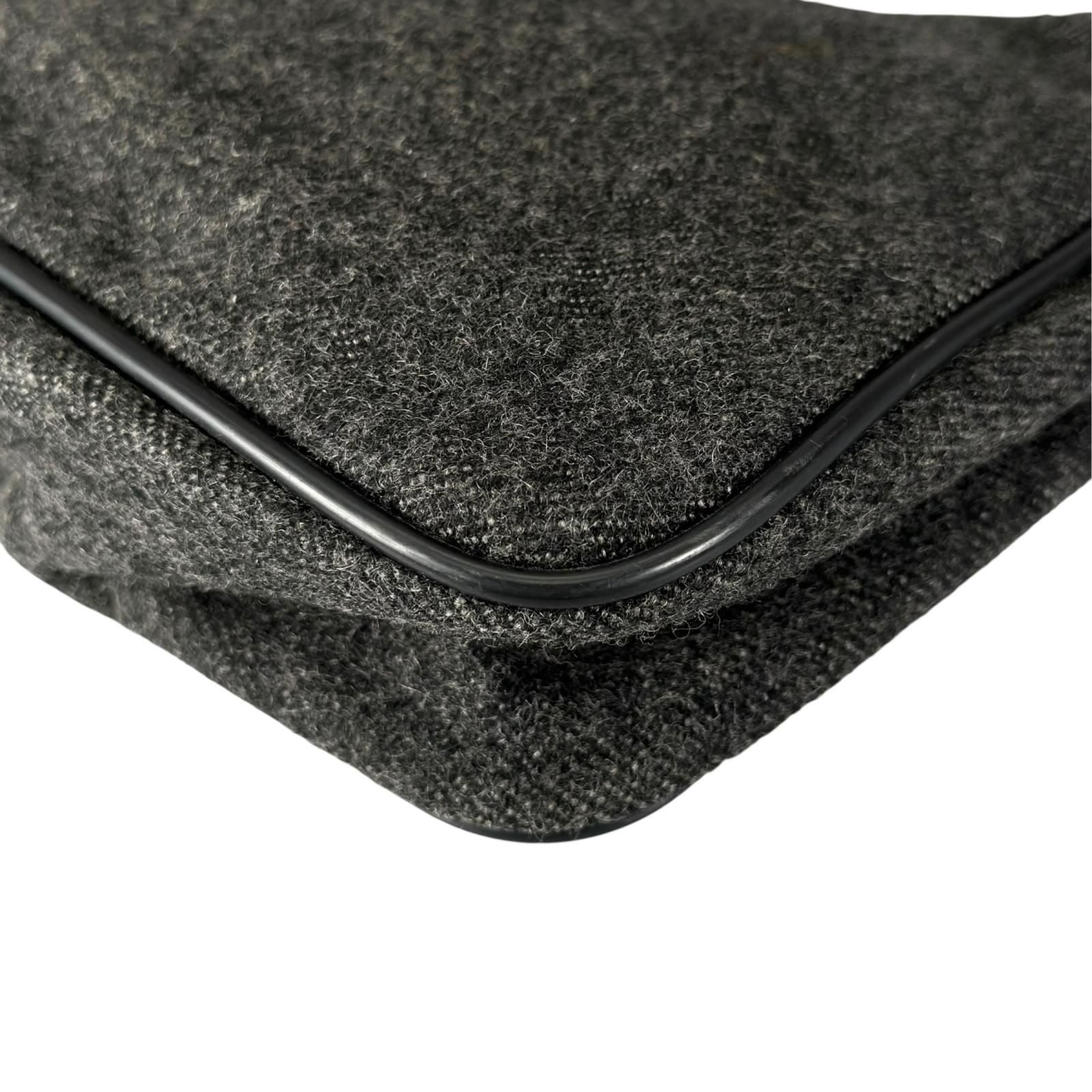 Prada Tote Bag Wool Gray — view 8