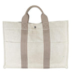 Hermes New Full Toe MM Handbag Cotton Beige