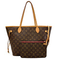 Louis Vuitton Neverfull MM Tote Bag Monogram Canvas Brown