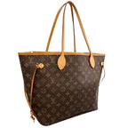 Louis Vuitton Neverfull MM Tote Bag Monogram Canvas Brown — view 3