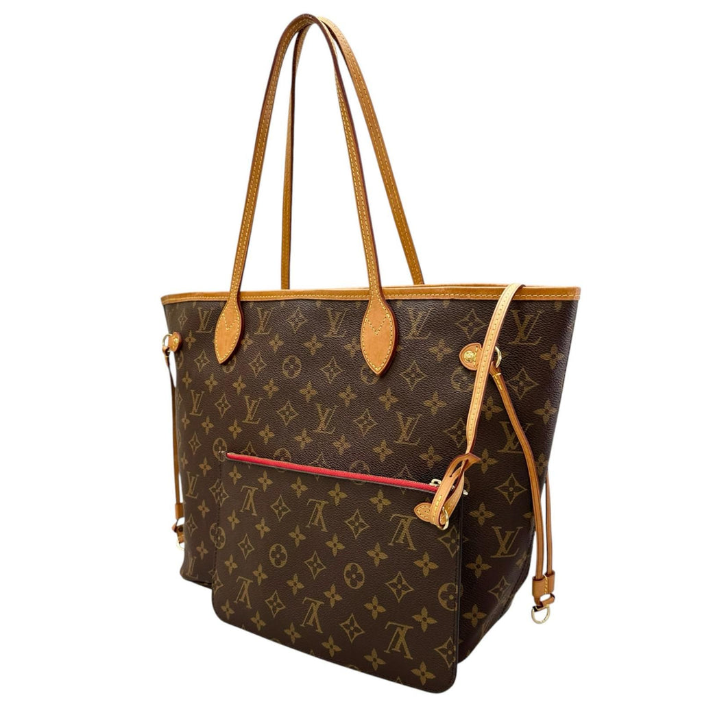 Louis Vuitton Neverfull MM Tote Bag Monogram Canvas Brown — view 2