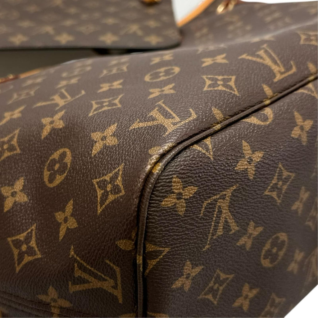 Louis Vuitton Neverfull MM Tote Bag Monogram Canvas Brown — view 7