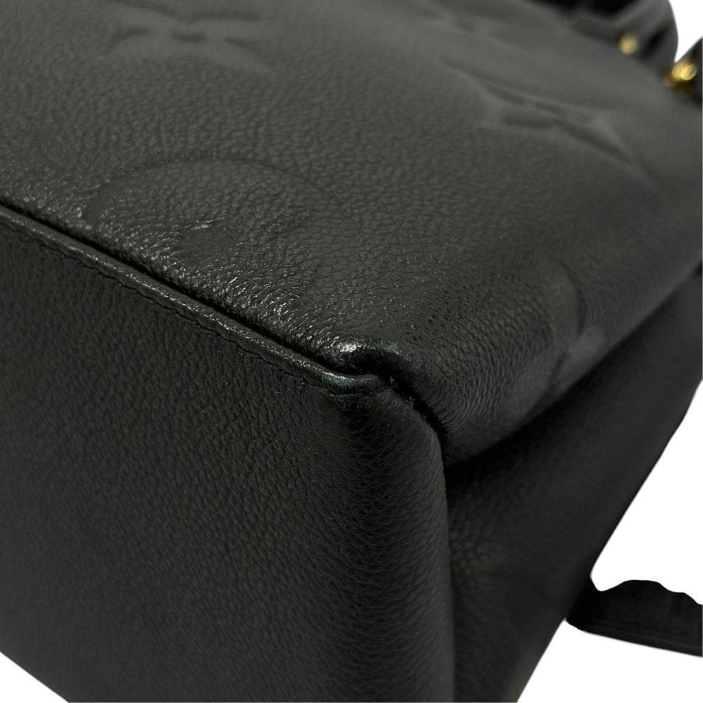 Louis Vuitton Petit Palais PM Handbag Monogram Empreinte Black — view 8
