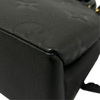 Louis Vuitton Petit Palais PM Handbag Monogram Empreinte Black — view 8