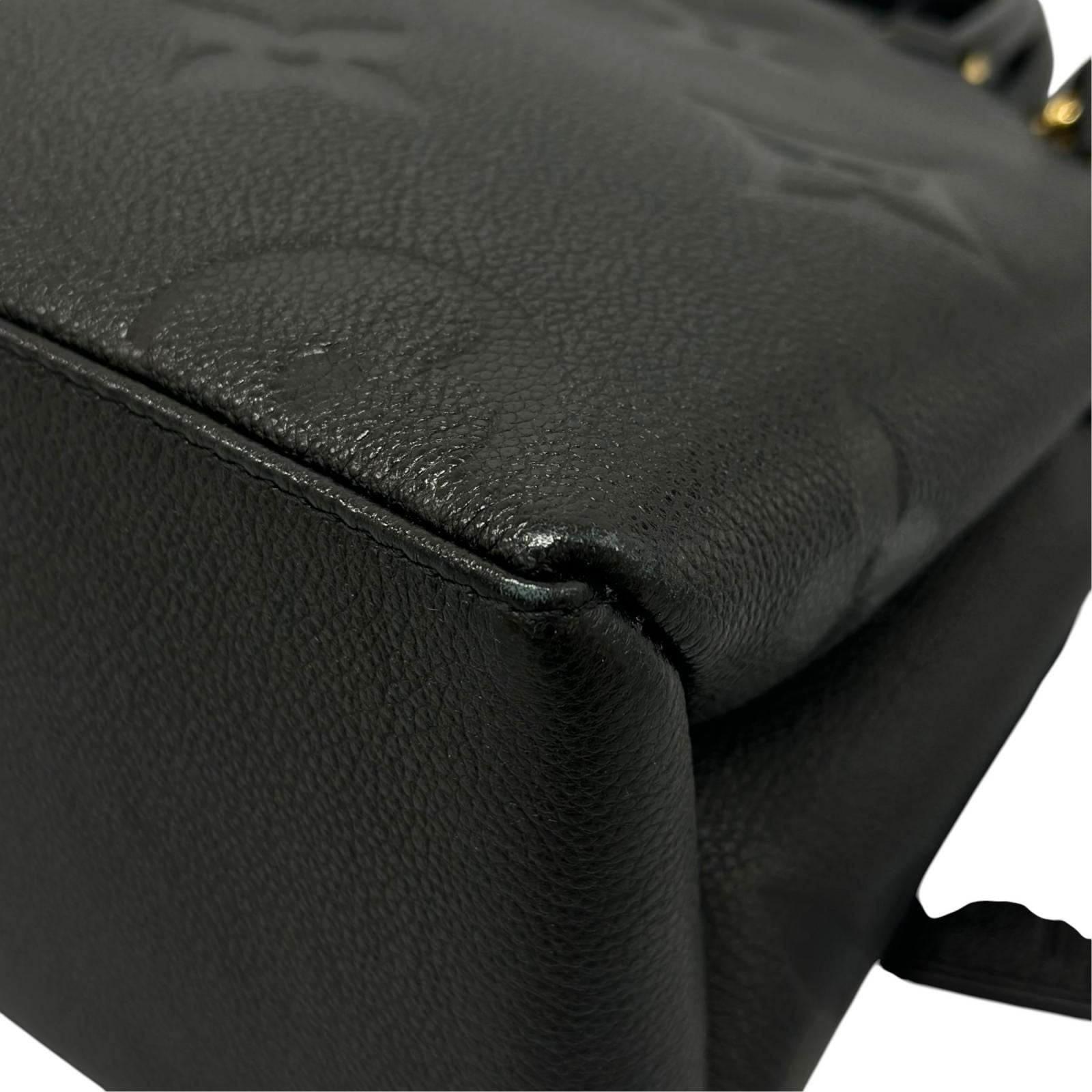 Louis Vuitton Petit Palais PM Handbag Monogram Empreinte Black — view 8