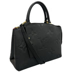Louis Vuitton Petit Palais PM Handbag Monogram Empreinte Black — view 3