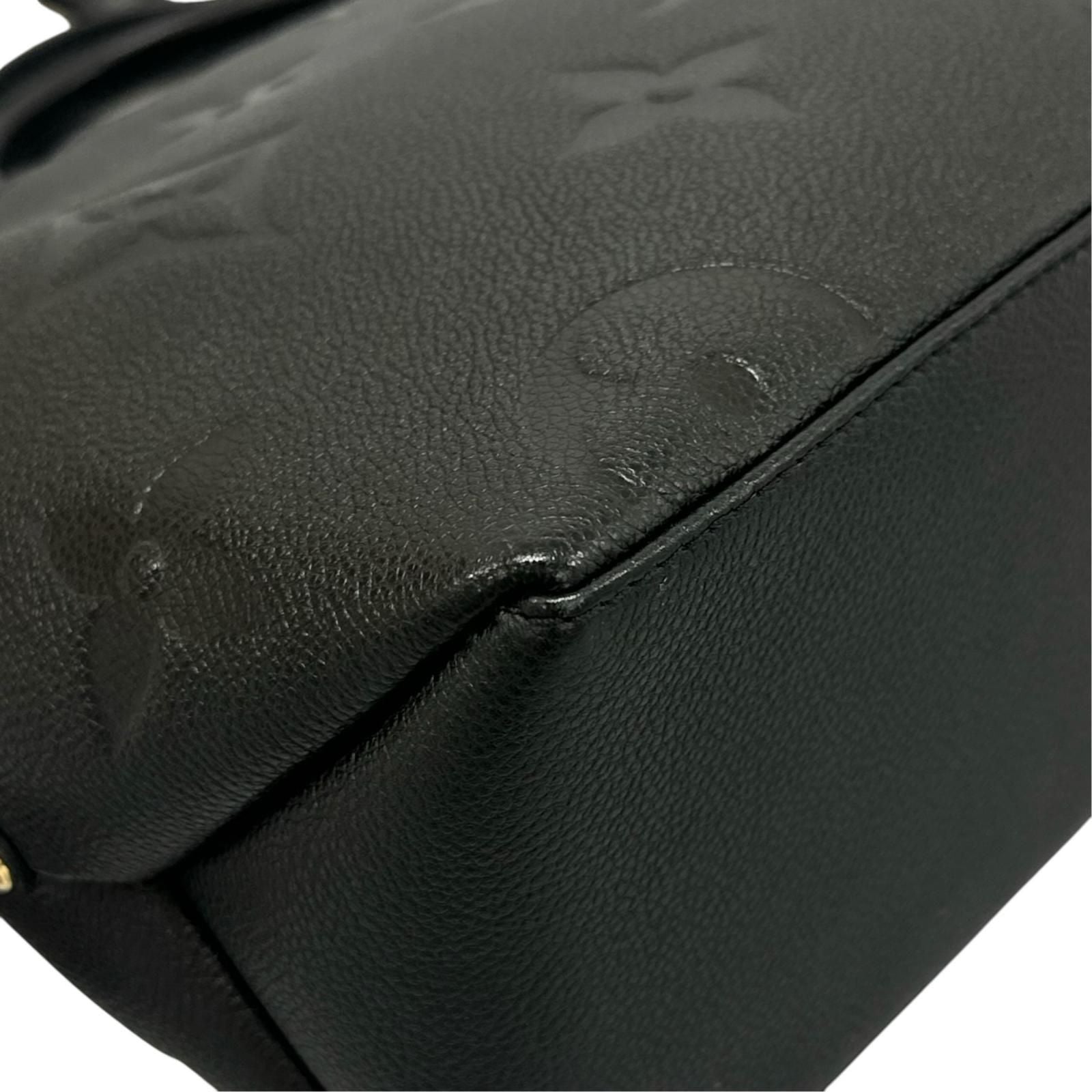 Louis Vuitton Petit Palais PM Handbag Monogram Empreinte Black — view 7