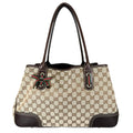 Gucci Sherry Line Princy Tote Bag GG Canvas Beige
