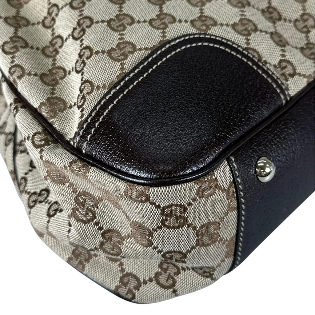 Gucci Sherry Line Princy Tote Bag GG Canvas Beige — view 7