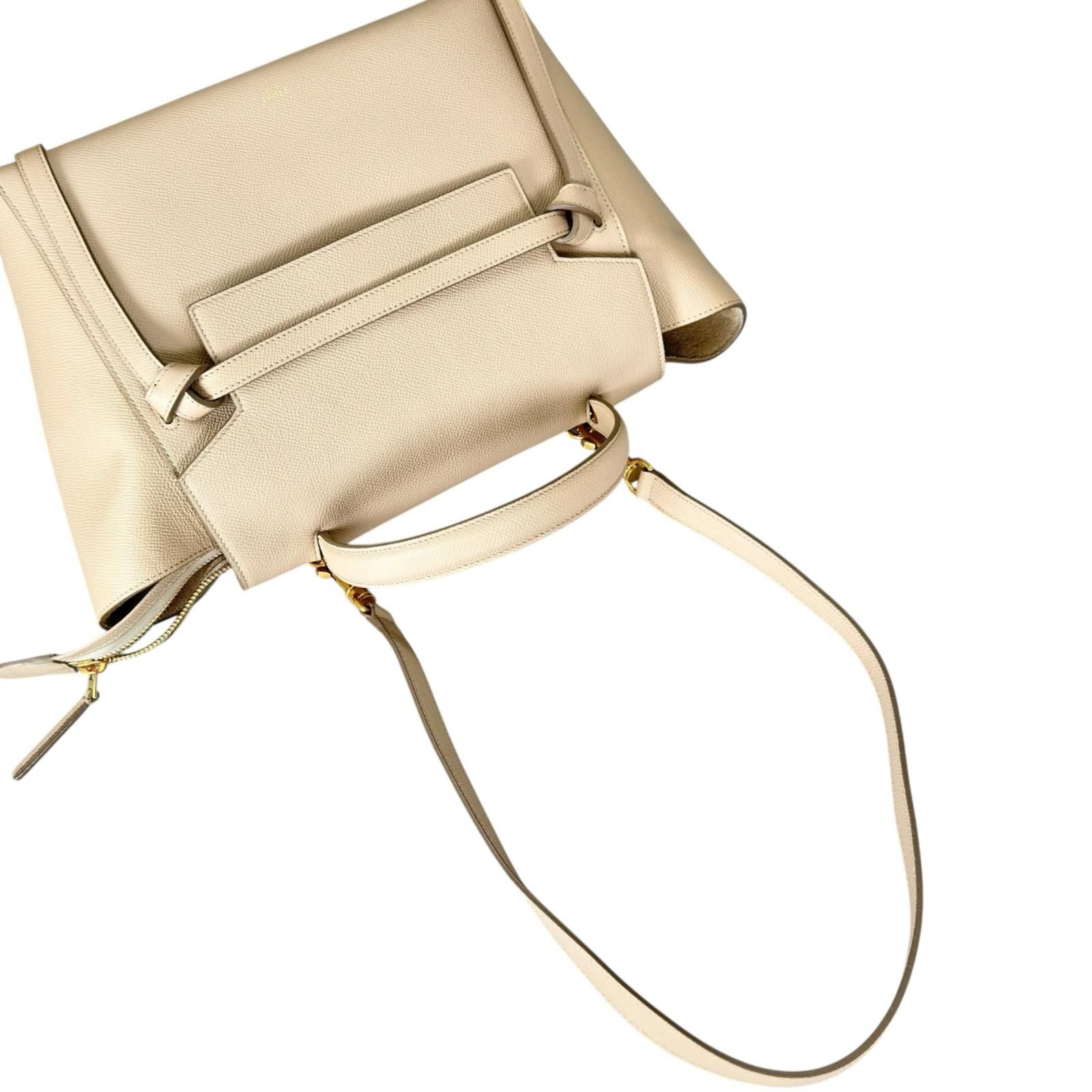 Celine Small Leather Beige Belt Bag — view 5