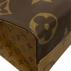 Louis Vuitton On The Go MM Tote Bag Brown Reverse Monogram Giant — view 7