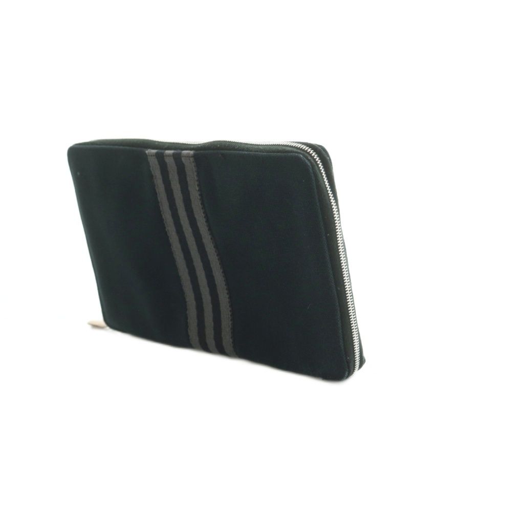 Hermes Fourre Tout Purse GM Wallet Zip Around Bifold Coin Black — view 3