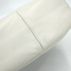 Prada Triangle Logo Padded Mini Bag Leather White Gold — view 9