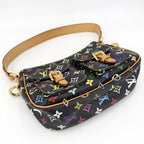 Louis Vuitton Shoulder Bag Lodge PM Black Monogram Multicolor Noir Gold — view 3
