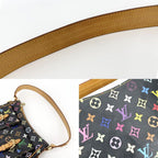 Louis Vuitton Shoulder Bag Lodge PM Black Monogram Multicolor Noir Gold — view 9
