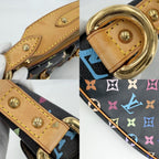 Louis Vuitton Shoulder Bag Lodge PM Black Monogram Multicolor Noir Gold — view 8