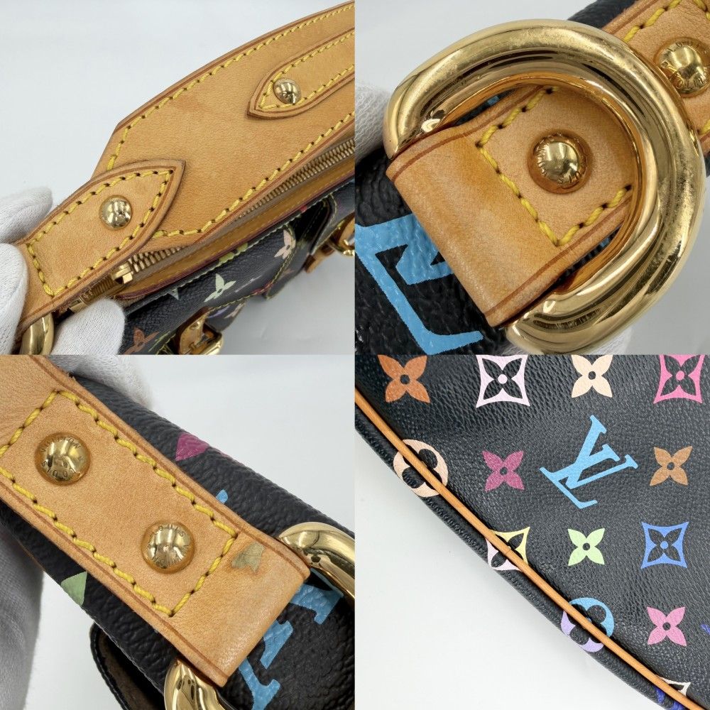 Louis Vuitton Shoulder Bag Lodge PM Black Monogram Multicolor Noir Gold — view 8