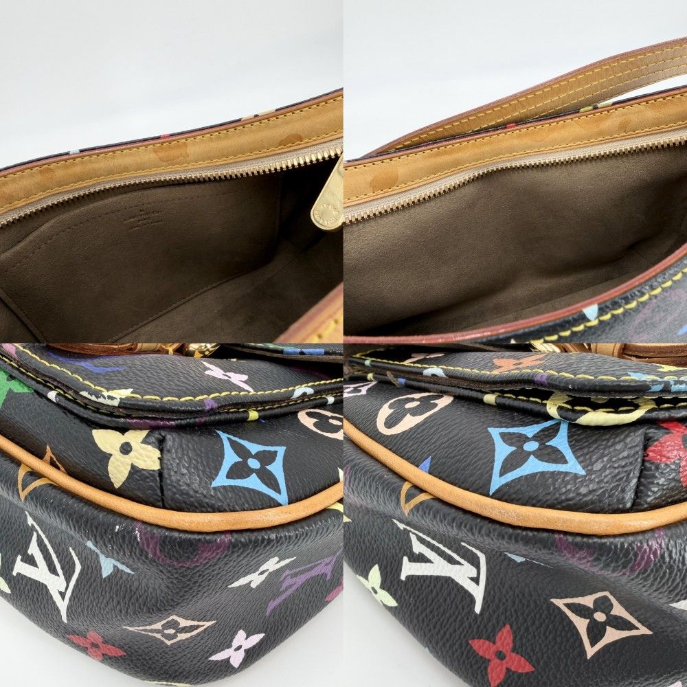 Louis Vuitton Shoulder Bag Lodge PM Black Monogram Multicolor Noir Gold — view 7