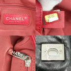 Chanel Quilted Backpack Chain Shoulder Turnlock CC Logo Leather Black Silver — view 5